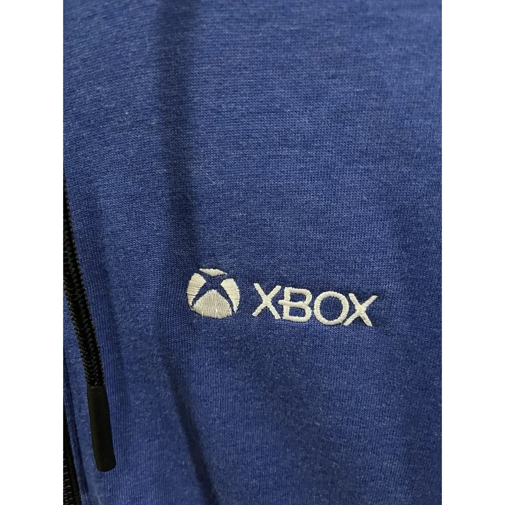 New Era Xbox Hoodie Men sz S Blue Zip‎ Up Promo Gaming Sweatshirt Deadstock Rare